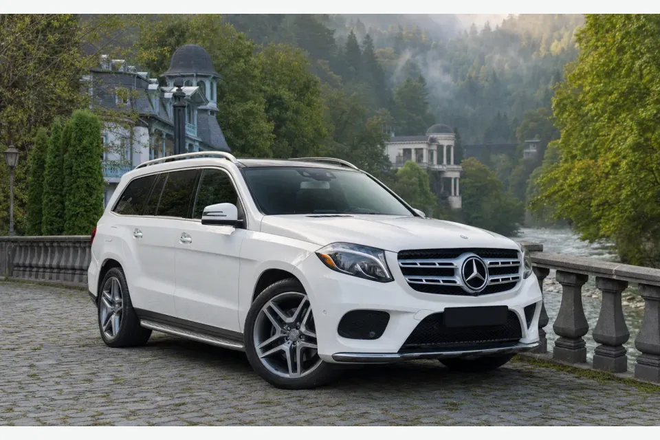 Белый Mercedes-Benz GLS 450 4MATIC 2017 в Боржоми